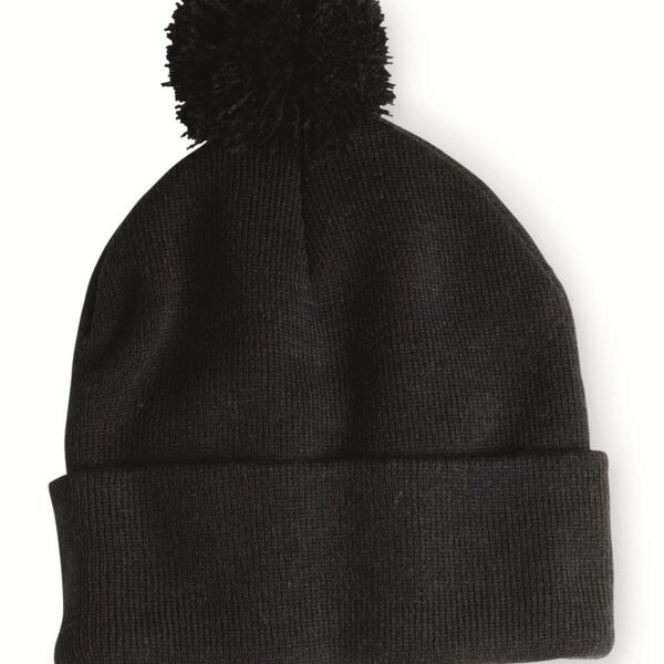12" Pom-Pom Cuffed Beanie Thumbnail