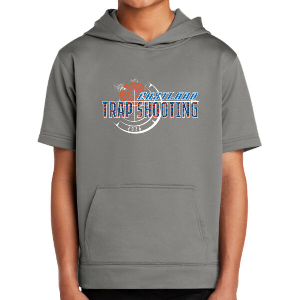 Eastland Trap Shooting 2026 - Youth Sport Wick ® Fleece Short Sleeve Hooded Pullover Thumbnail